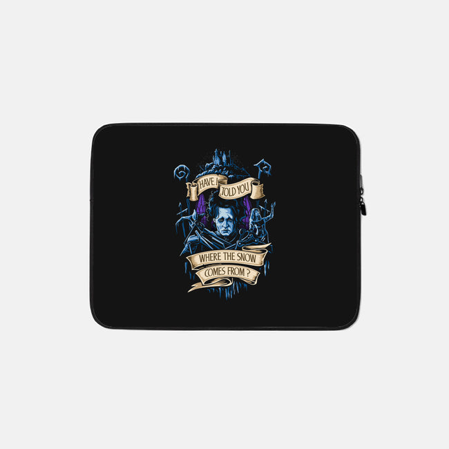 Snow Story-none zippered laptop sleeve-daobiwan