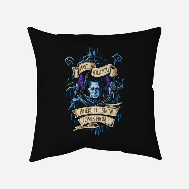 Snow Story-none removable cover throw pillow-daobiwan