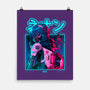 Neon Zero-none matte poster-Bruno Mota