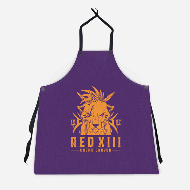 Red XIII-unisex kitchen apron-Alundrart