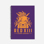 Red XIII-none dot grid notebook-Alundrart