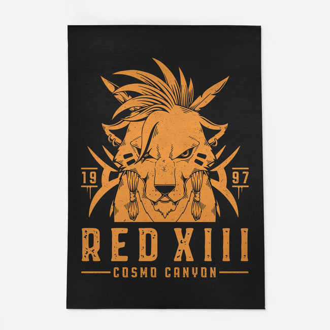 Red XIII-none outdoor rug-Alundrart