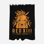 Red XIII-none polyester shower curtain-Alundrart