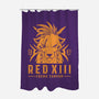 Red XIII-none polyester shower curtain-Alundrart