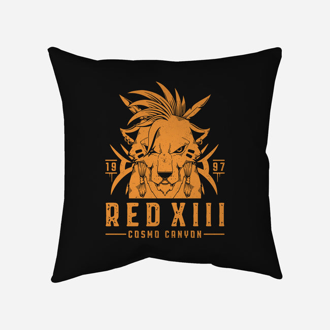 Red XIII-none removable cover throw pillow-Alundrart