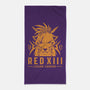 Red XIII-none beach towel-Alundrart
