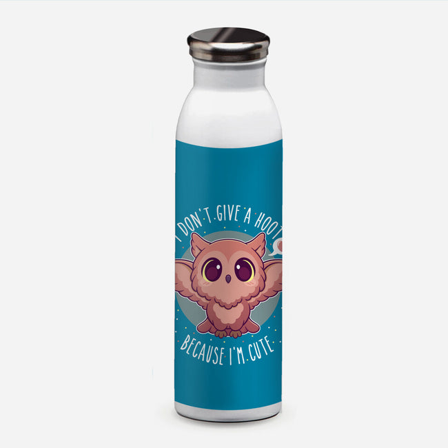 Hoot I'm Cute-none water bottle drinkware-glassstaff