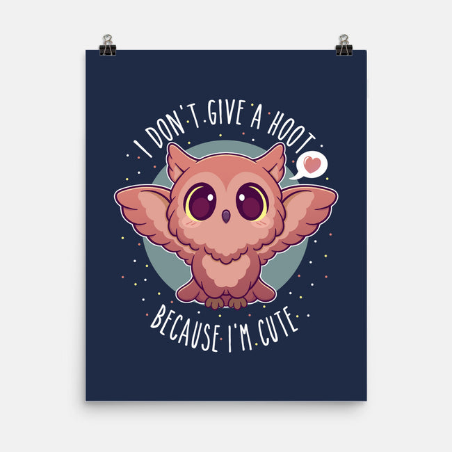 Hoot I'm Cute-none matte poster-glassstaff