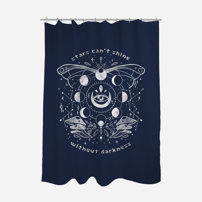 Stars Can't Shine Without Darkness-none polyester shower curtain-eduely