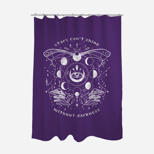 Stars Can't Shine Without Darkness-none polyester shower curtain-eduely