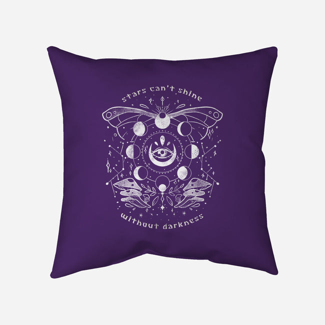 Stars Can't Shine Without Darkness-none removable cover w insert throw pillow-eduely
