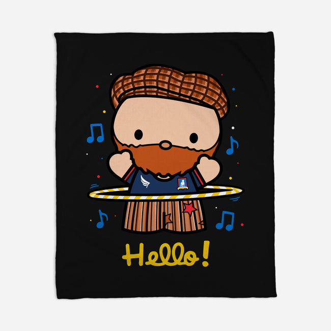 Hello Coach!-none fleece blanket-Raffiti