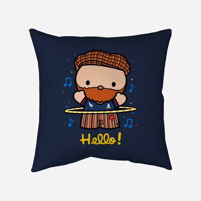 Hello Coach!-none removable cover w insert throw pillow-Raffiti