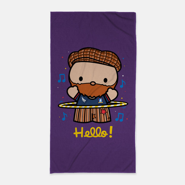 Hello Coach!-none beach towel-Raffiti