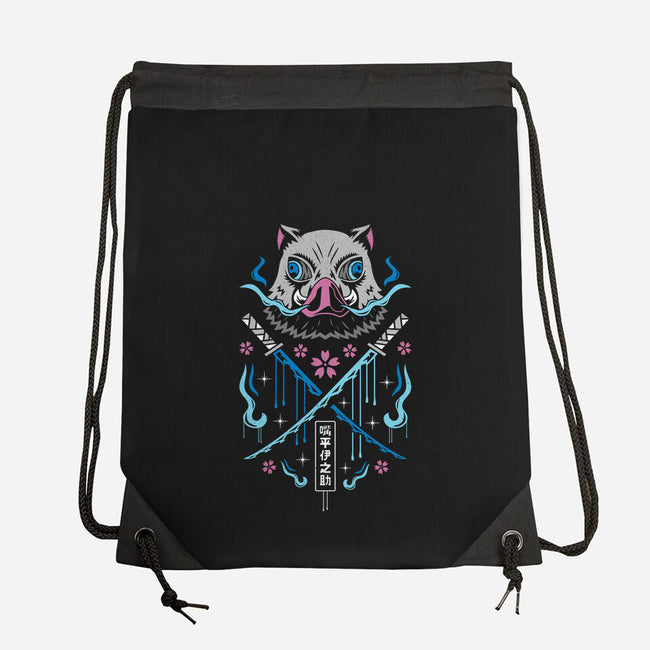 Beast Breathing Swordsman-none drawstring bag-Logozaste