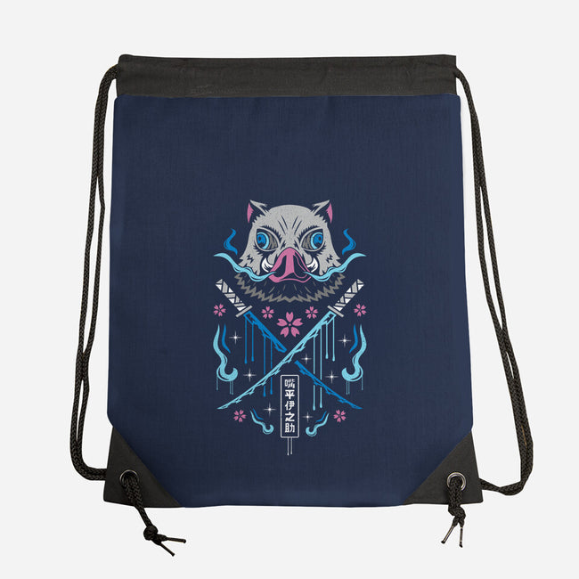 Beast Breathing Swordsman-none drawstring bag-Logozaste