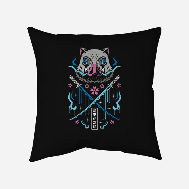 Beast Breathing Swordsman-none removable cover w insert throw pillow-Logozaste