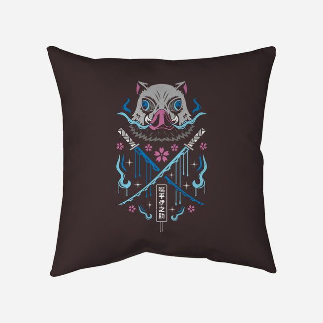 Beast Breathing Swordsman-none removable cover w insert throw pillow-Logozaste