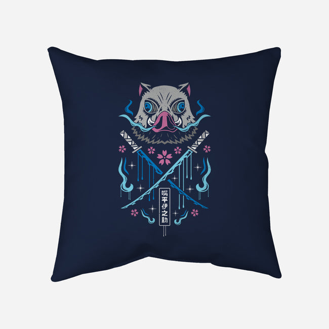 Beast Breathing Swordsman-none removable cover w insert throw pillow-Logozaste