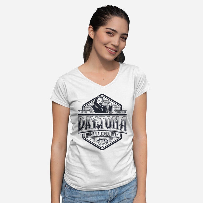 Daytona Beer-womens v-neck tee-teesgeex