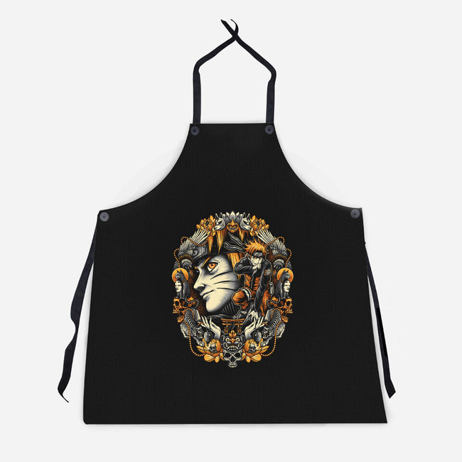 Legend Of The Ninja-unisex kitchen apron-glitchygorilla