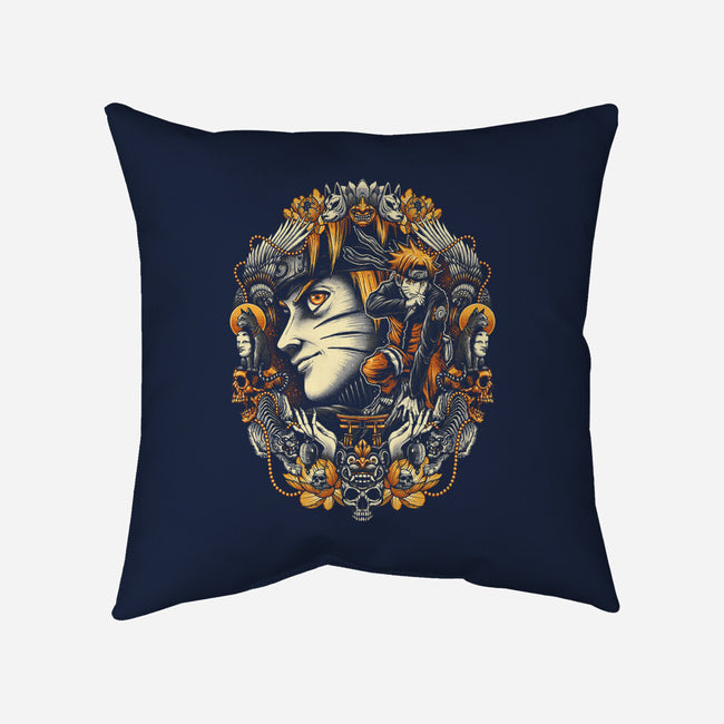 Legend Of The Ninja-none removable cover w insert throw pillow-glitchygorilla