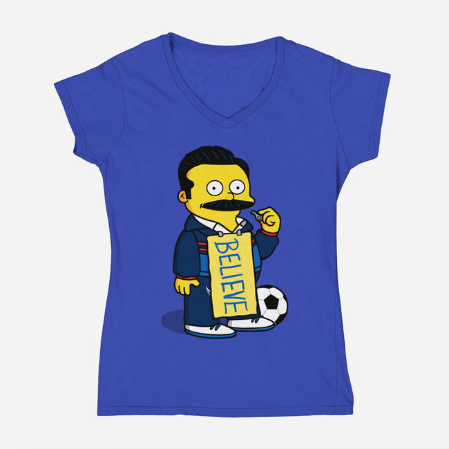 Lasso Special!-womens v-neck tee-Raffiti