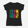 Space Bounty Hunter Crew-womens v-neck tee-DrMonekers