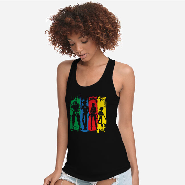 Space Bounty Hunter Crew-womens racerback tank-DrMonekers