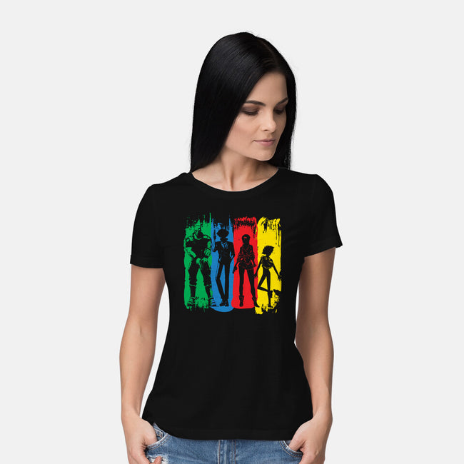 Space Bounty Hunter Crew-womens basic tee-DrMonekers