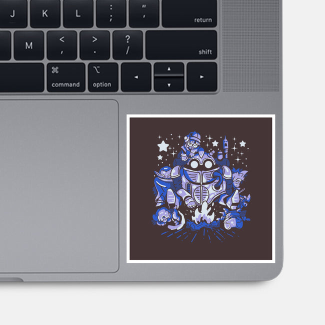 Deep Sleep-none glossy sticker-Sketchdemao