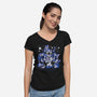 Deep Sleep-womens v-neck tee-Sketchdemao