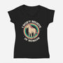 Believe In Humans-womens v-neck tee-Thiago Correa