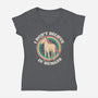 Believe In Humans-womens v-neck tee-Thiago Correa
