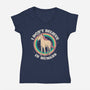 Believe In Humans-womens v-neck tee-Thiago Correa