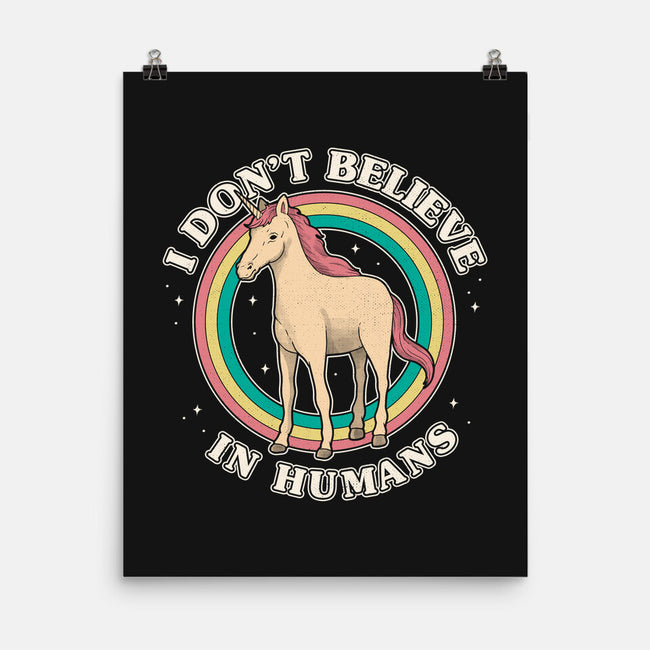 Believe In Humans-none matte poster-Thiago Correa
