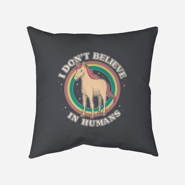 Believe In Humans-none removable cover throw pillow-Thiago Correa