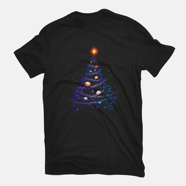 Christmas Cosmos Universe-womens basic tee-tobefonseca