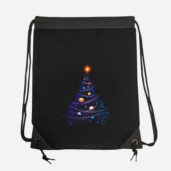 Christmas Cosmos Universe-none drawstring bag-tobefonseca