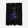 Christmas Cosmos Universe-none polyester shower curtain-tobefonseca