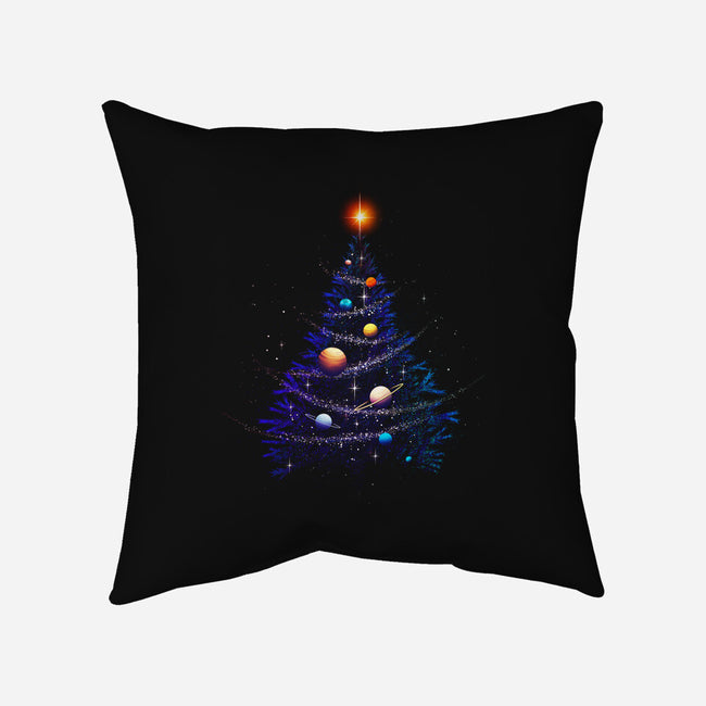 Christmas Cosmos Universe-none removable cover w insert throw pillow-tobefonseca
