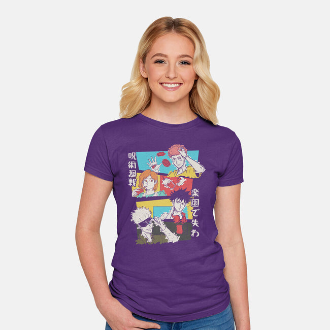 Tokyo High Squad-womens fitted tee-Arigatees