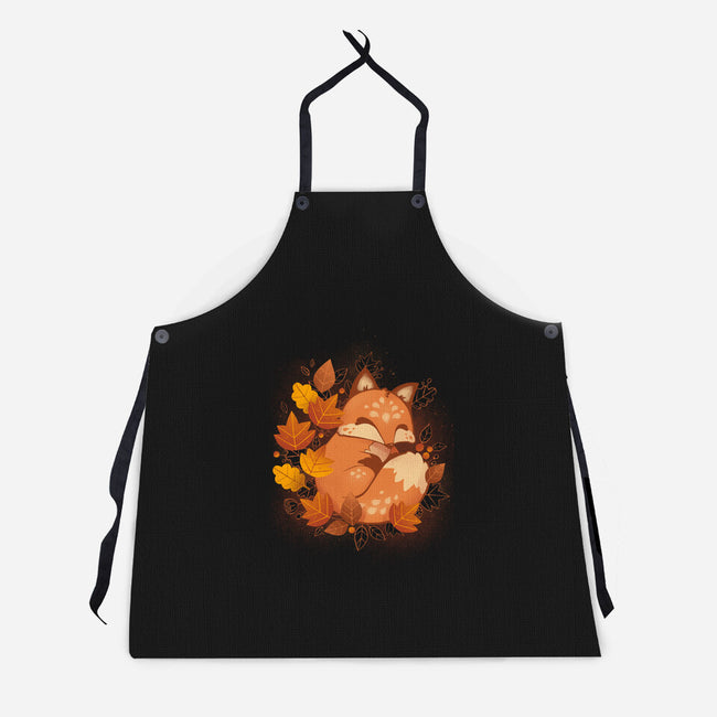 Autumn Fox-unisex kitchen apron-ricolaa