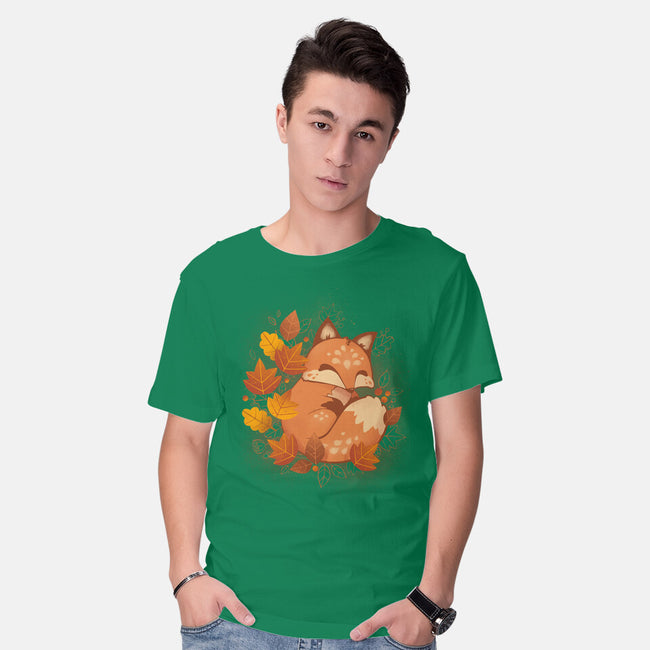 Autumn Fox-mens basic tee-ricolaa