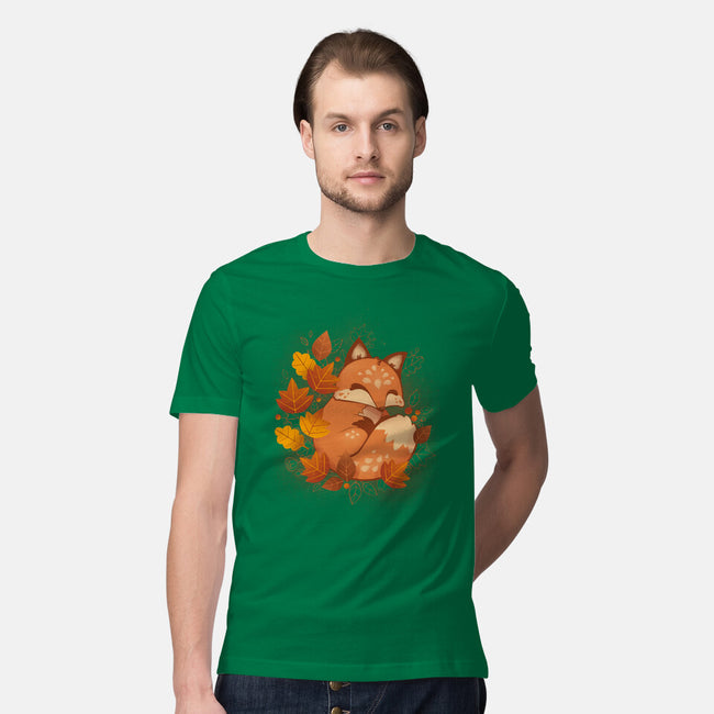 Autumn Fox-mens premium tee-ricolaa