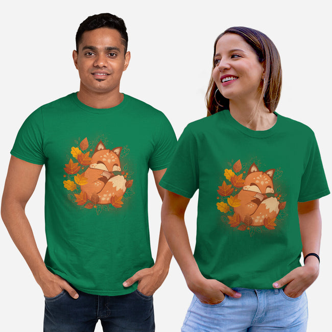 Autumn Fox-unisex basic tee-ricolaa