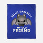 Darkness My Old Friend-none fleece blanket-NemiMakeit