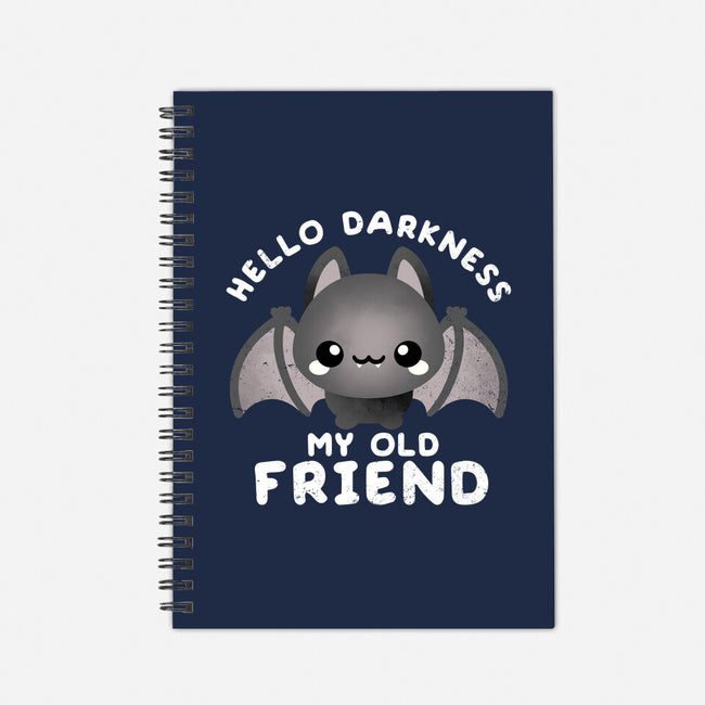 Darkness My Old Friend-none dot grid notebook-NemiMakeit