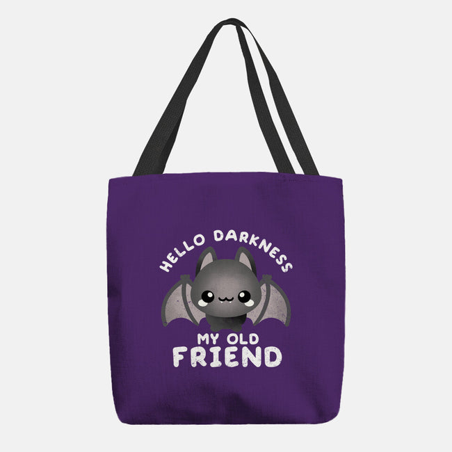 Darkness My Old Friend-none basic tote-NemiMakeit