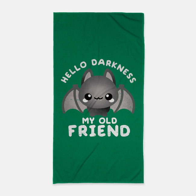 Darkness My Old Friend-none beach towel-NemiMakeit